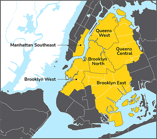 New York City Zip Code Map Areas We Service - Mr T Carting